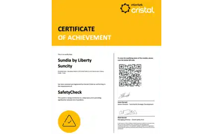 SafetyCheck Certificate