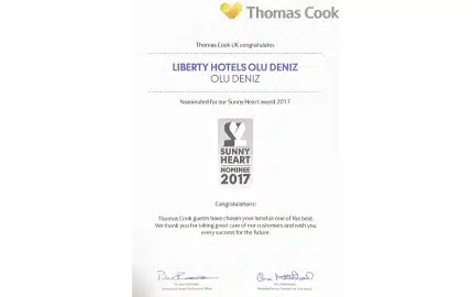 Thomas Cook Sunny Heart Award 2017